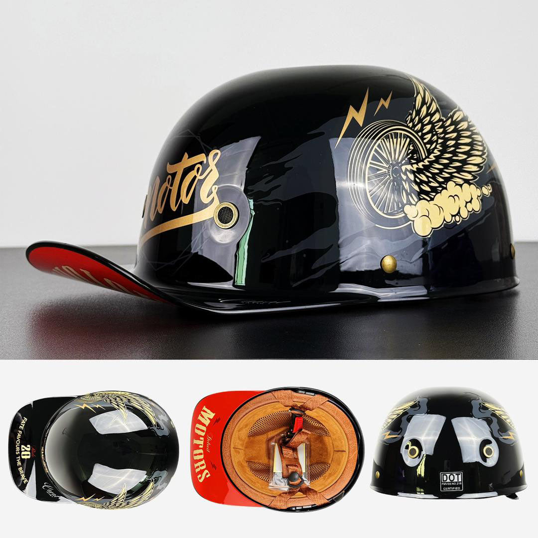 Stylish Motorcycle Helmet with DOT and ECE Certification – Lightweight ABS Shell and Multi-Density EPS Safety Buffer 6