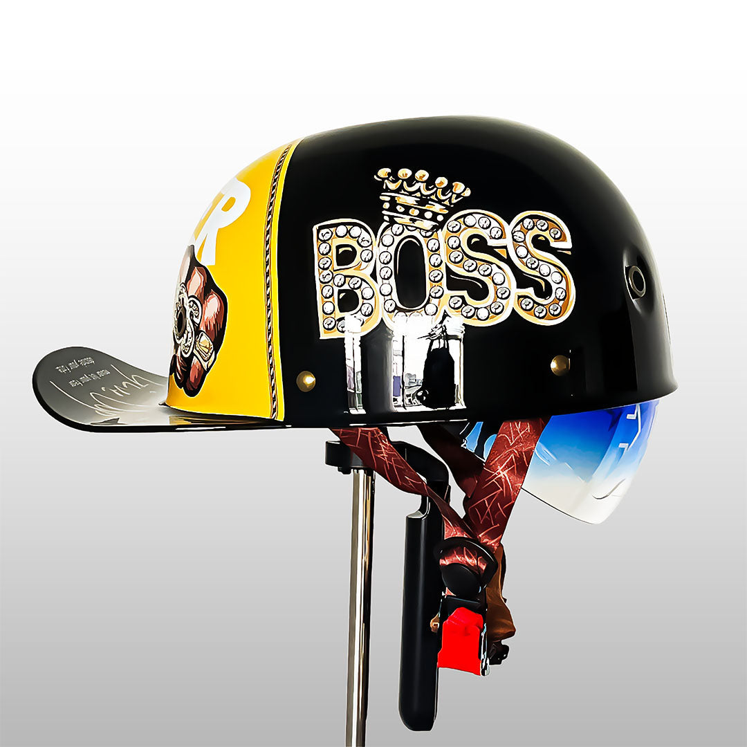 Stylish Motorcycle Helmet with DOT and ECE Certification – Lightweight ABS Shell and Multi-Density EPS Safety Buffer 9