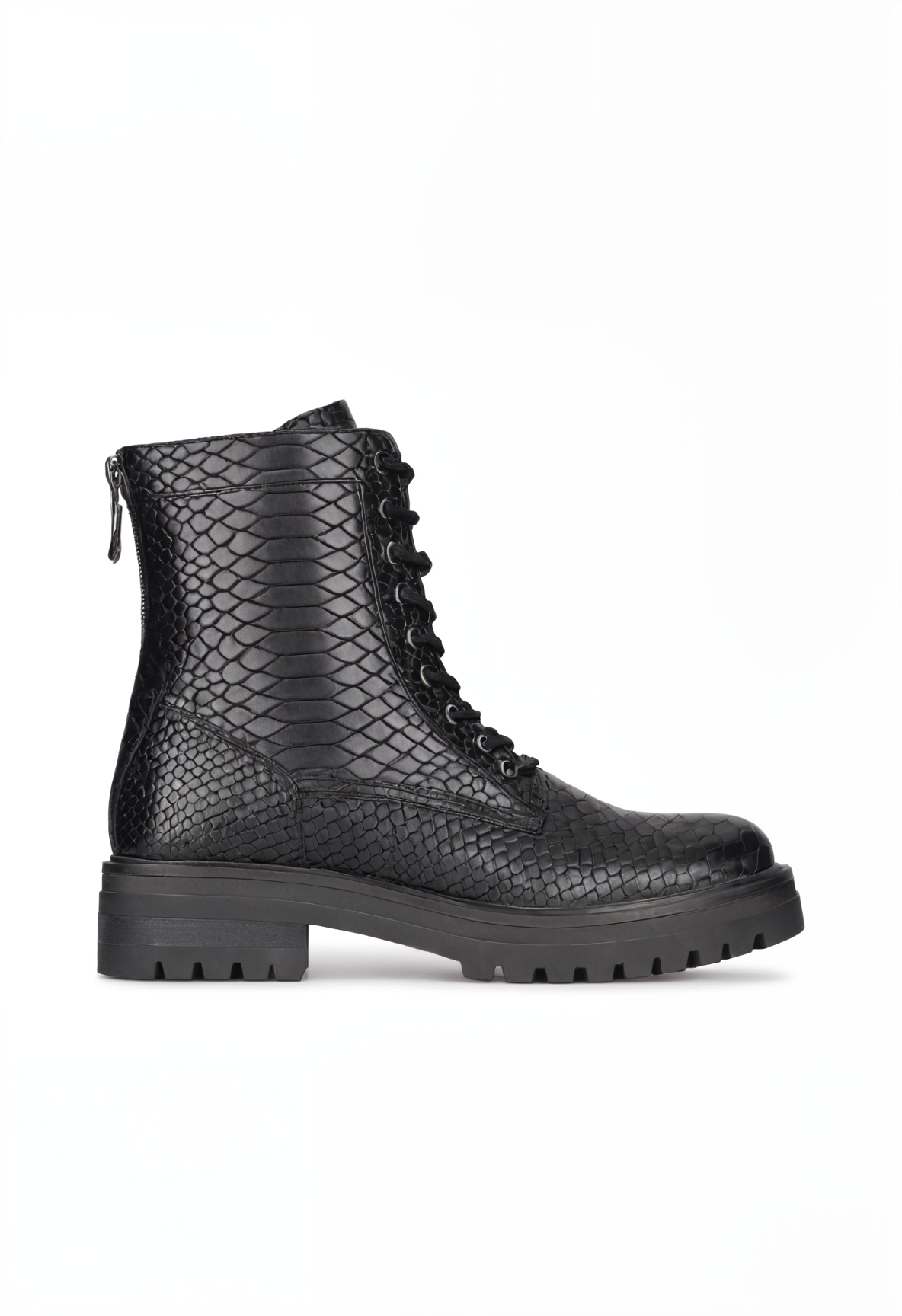 Stylish Python-Pattern Lace Up Boots for Women – Comfortable and Versatile Footwear 5