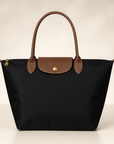 Stylish Waterproof Leather Tote Bag – Versatile Shoulder Bag for Everyday Use, All-Weather Design 0