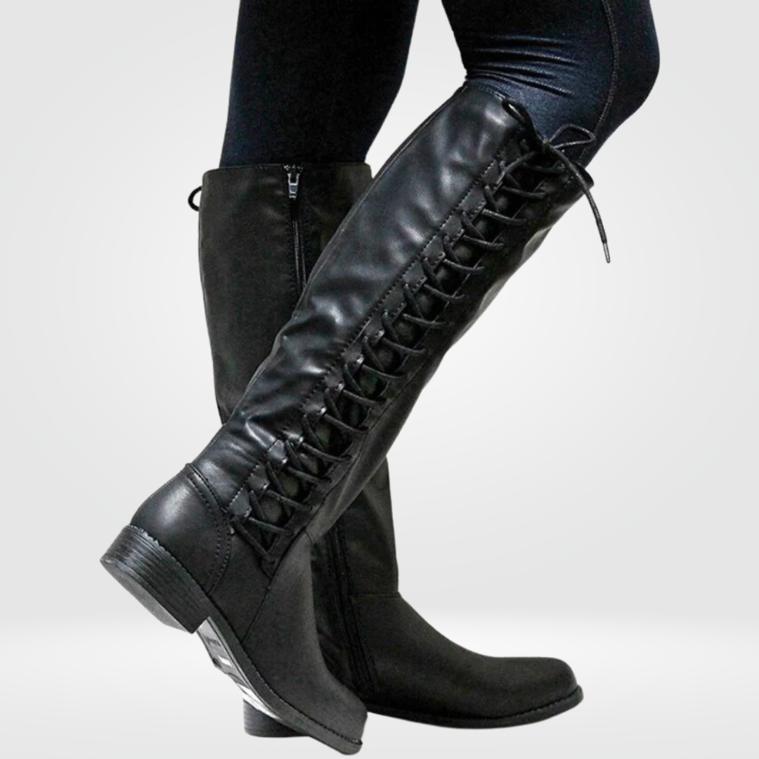 Stylish Women's Knee High Boots – Comfortable Black High Boots for Versatile Outfits 0
