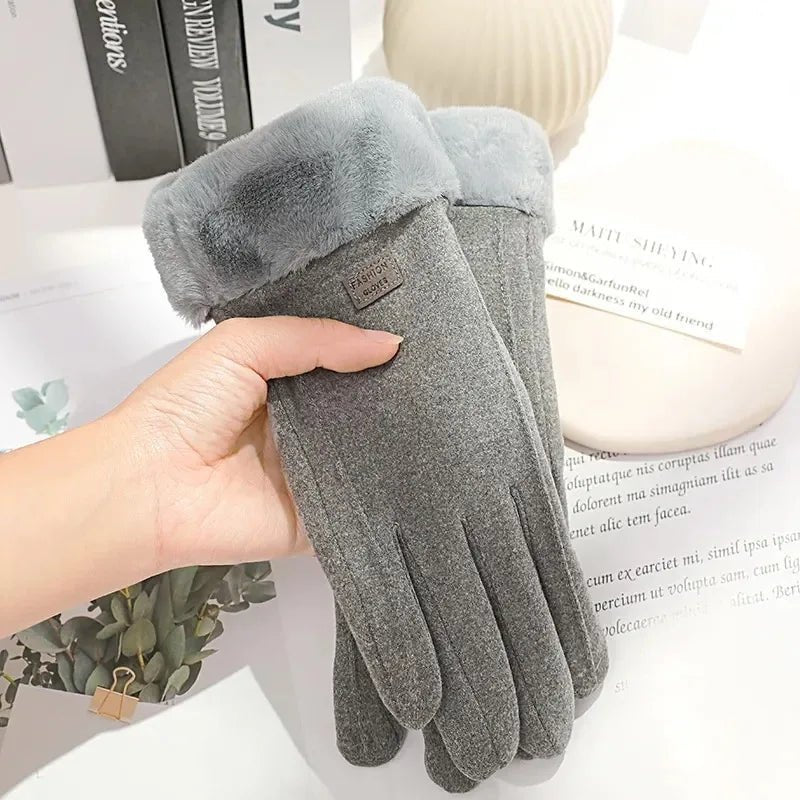 Suedelle | Cozy Plush Thermal Winter Touchscreen Gloves for Women 2