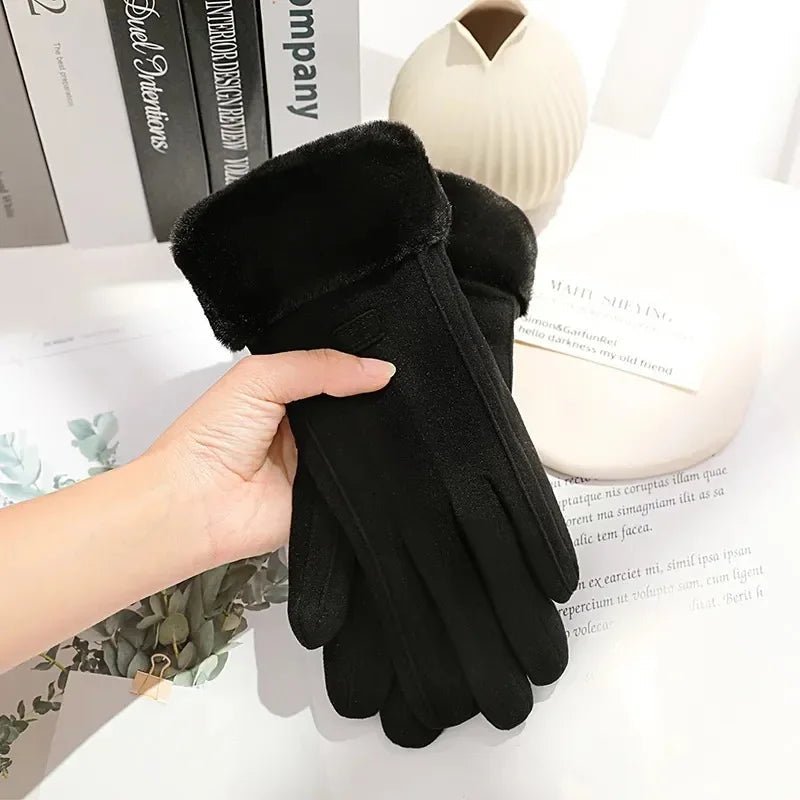 Suedelle | Cozy Plush Thermal Winter Touchscreen Gloves for Women 5