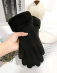 Suedelle | Cozy Plush Thermal Winter Touchscreen Gloves for Women 6
