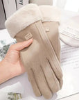 Suedelle | Cozy Plush Thermal Winter Touchscreen Gloves for Women 7