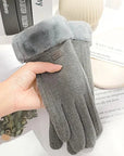 Suedelle | Cozy Plush Thermal Winter Touchscreen Gloves for Women 8