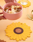 SunMat | PVC Heat-Resistant Sunflower Table Mat for Dining 4