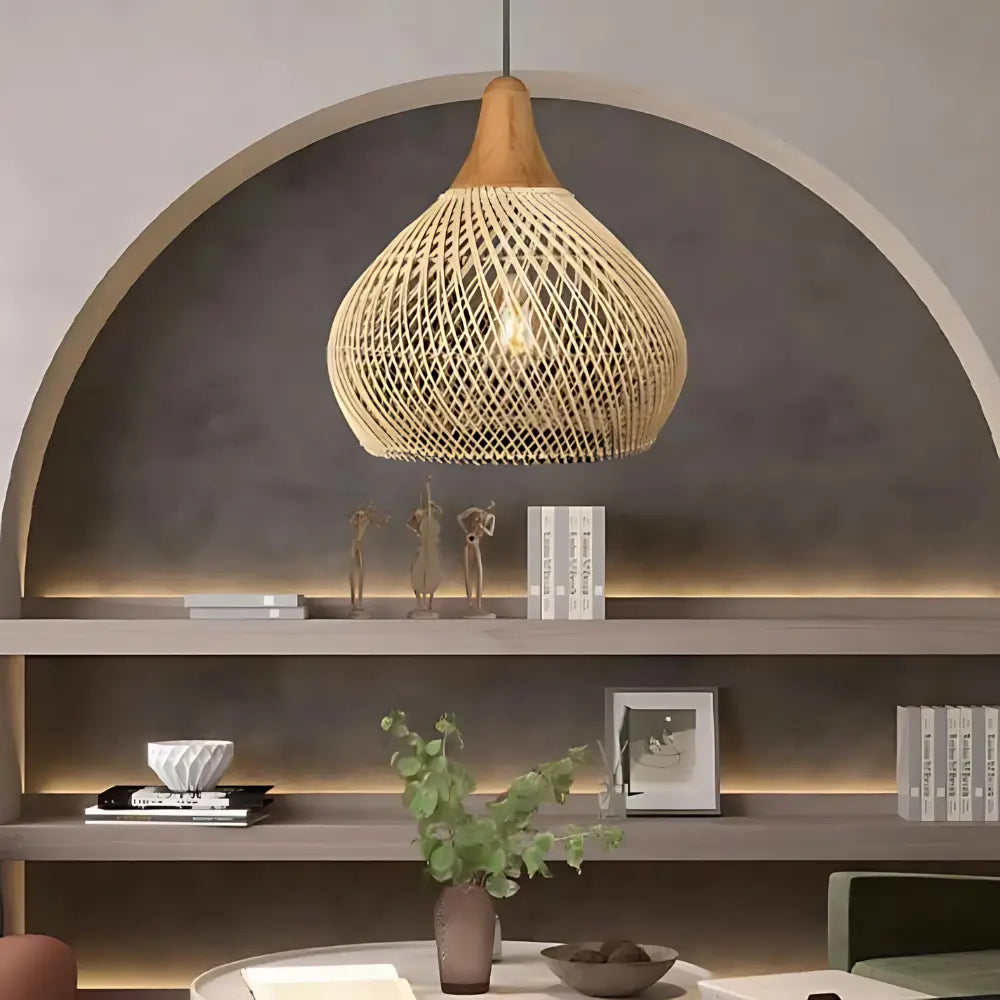 Sunwoven - Artisan Rattan Lamp 1
