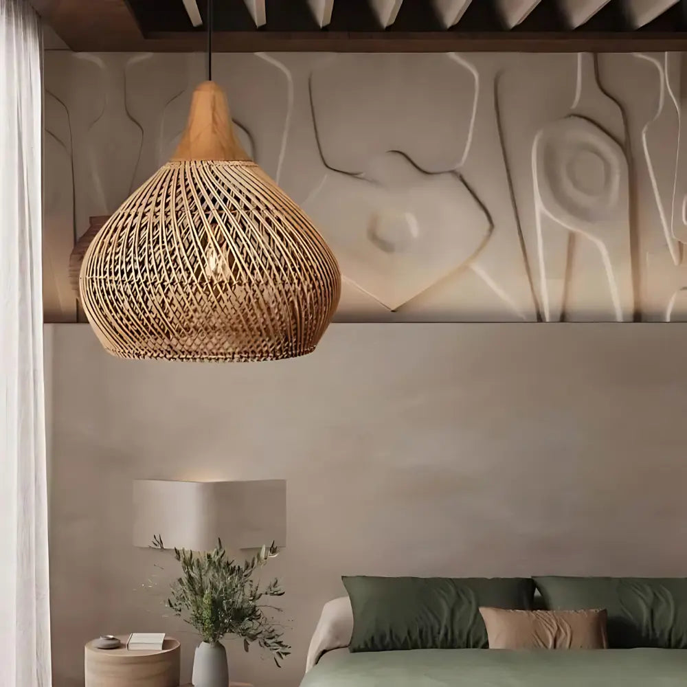 Sunwoven - Artisan Rattan Lamp 2