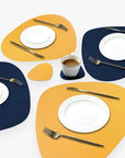 Table Mats Reversible Faux Leather Dining Set 1