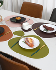 Table Mats Reversible Faux Leather Dining Set 7
