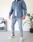 TailorEdge | Buttoned Shirt Jacket for Men with Chest Pockets 0