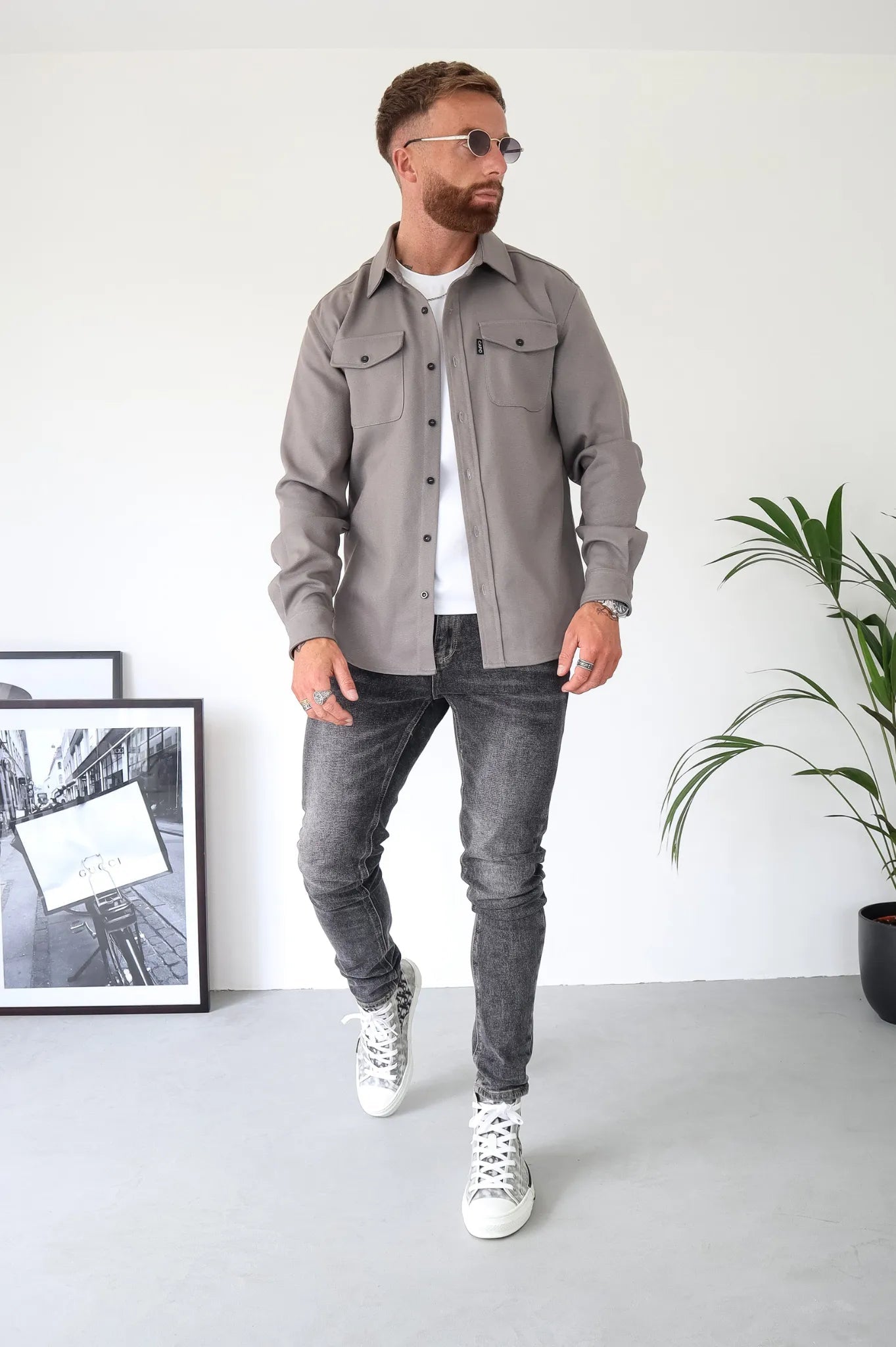 TailorEdge | Buttoned Shirt Jacket for Men with Chest Pockets 4