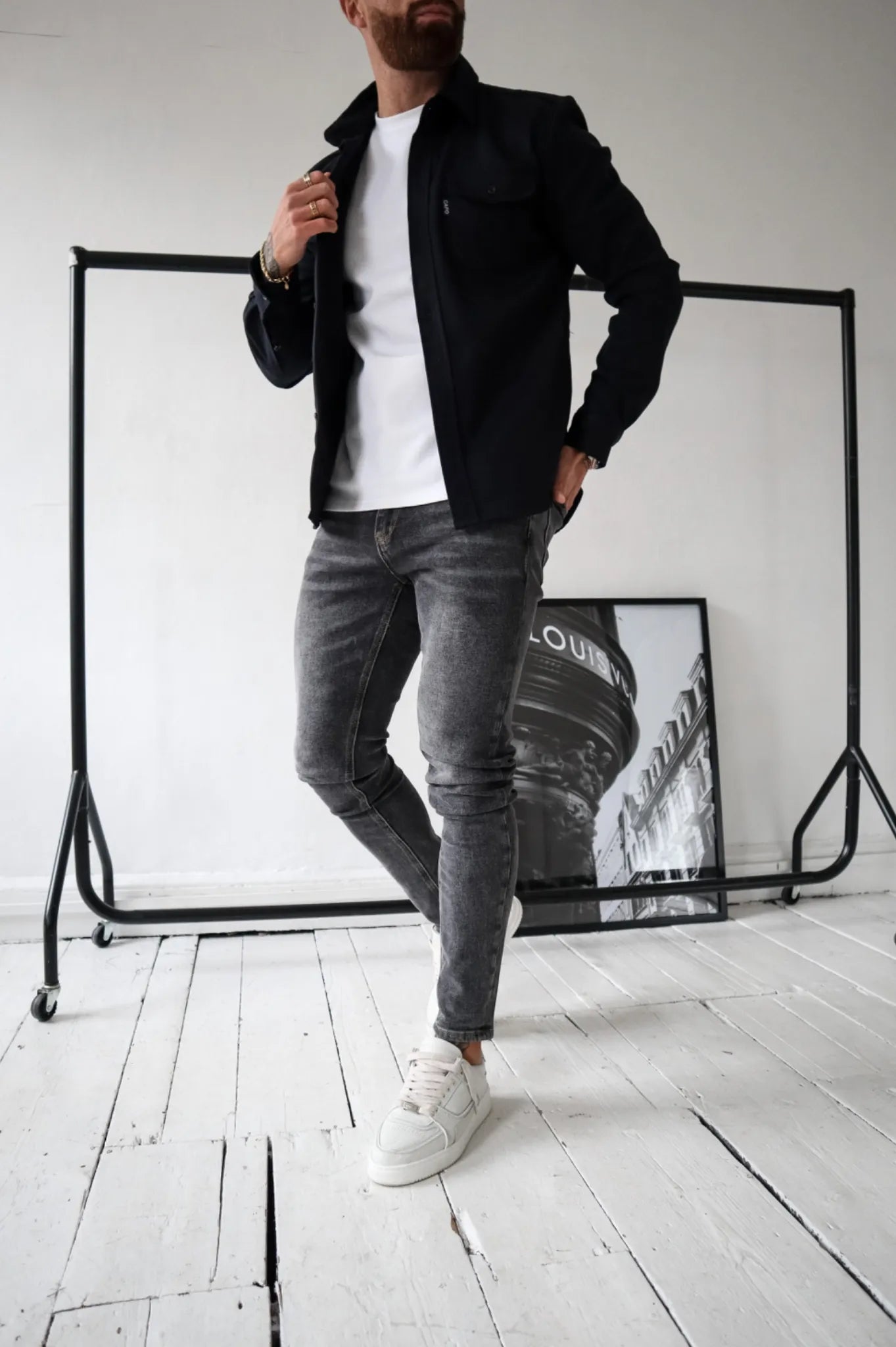 TailorEdge | Buttoned Shirt Jacket for Men with Chest Pockets 7