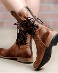 Tatiana | Stylish Rugged Mid Calf Boots for Women 2