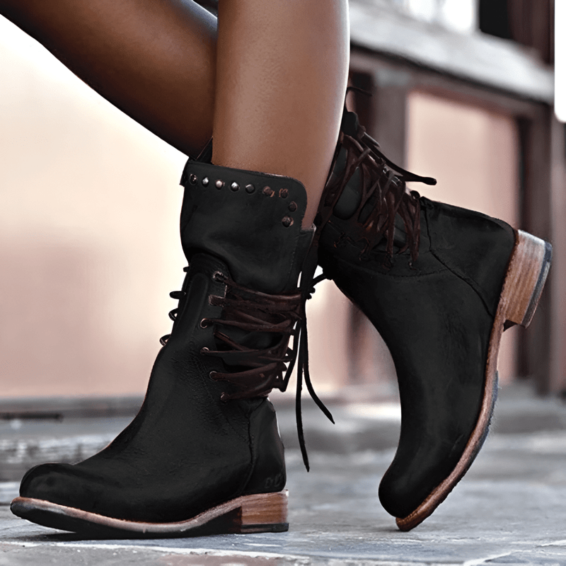 Tatiana | Stylish Rugged Mid Calf Boots for Women 5