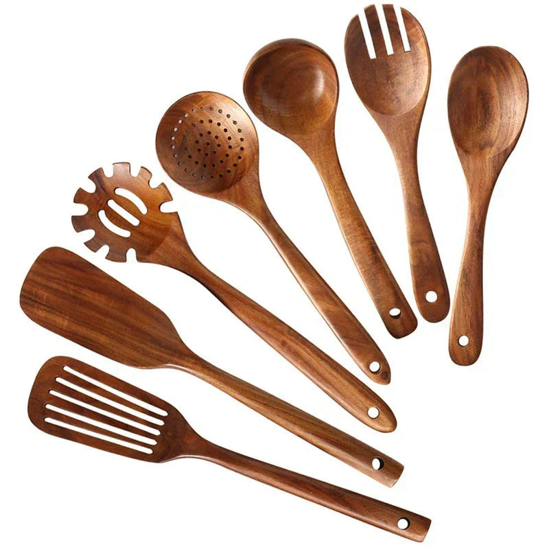 TeakChef | Wooden Kitchen Utensil Collection in Premium Teak Finish 5