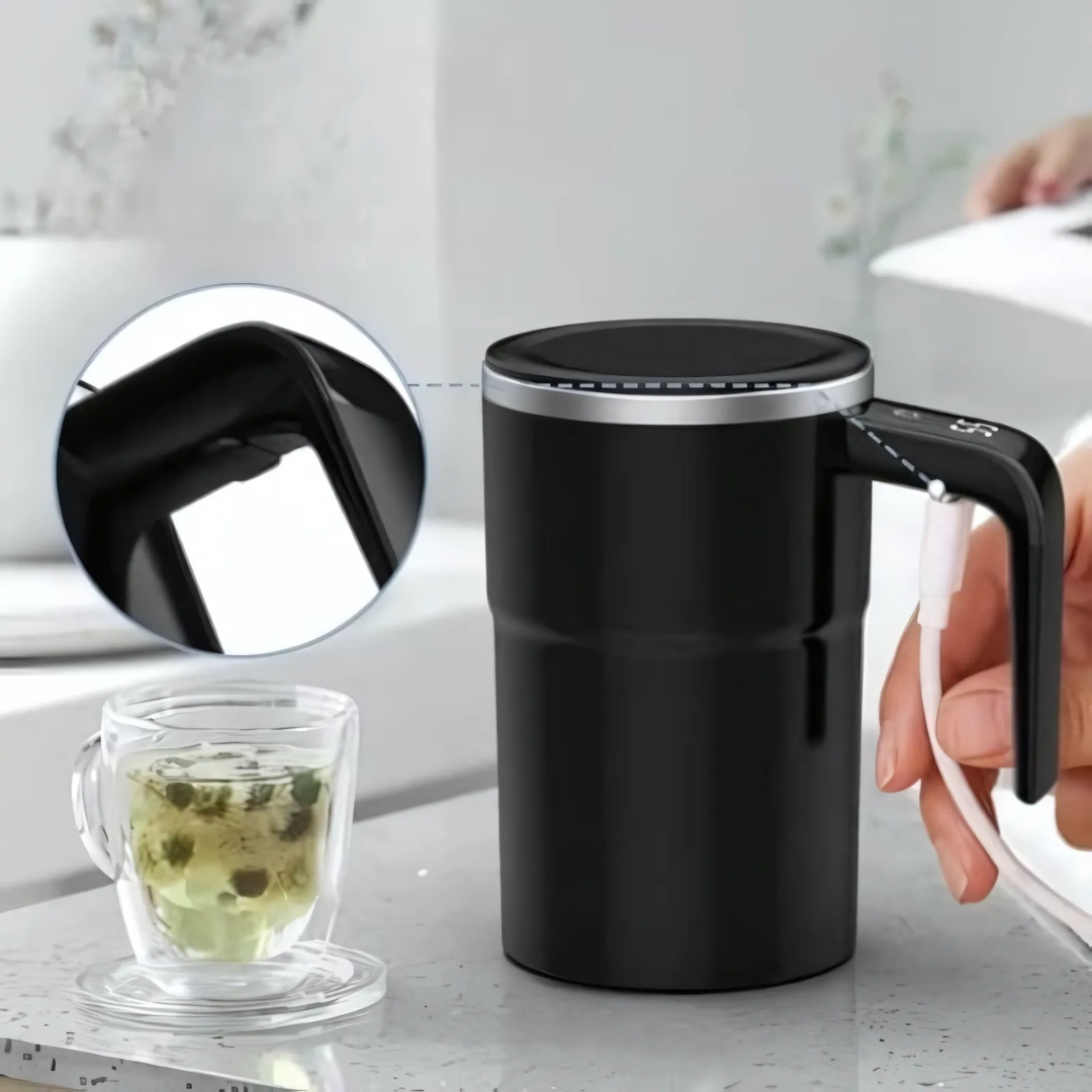 TempSip | Smart Coffee Mug with Stirrer and Temperature Display 1
