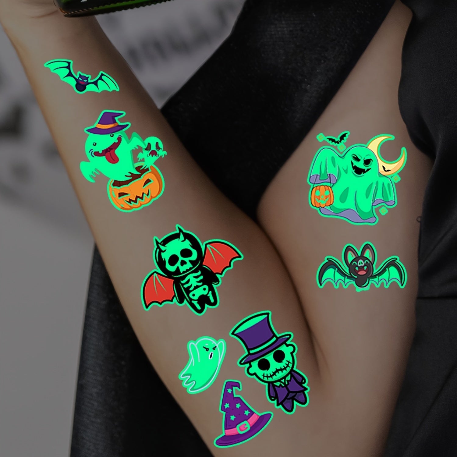 Temporary Glow in the Dark Kids Tattoos 0