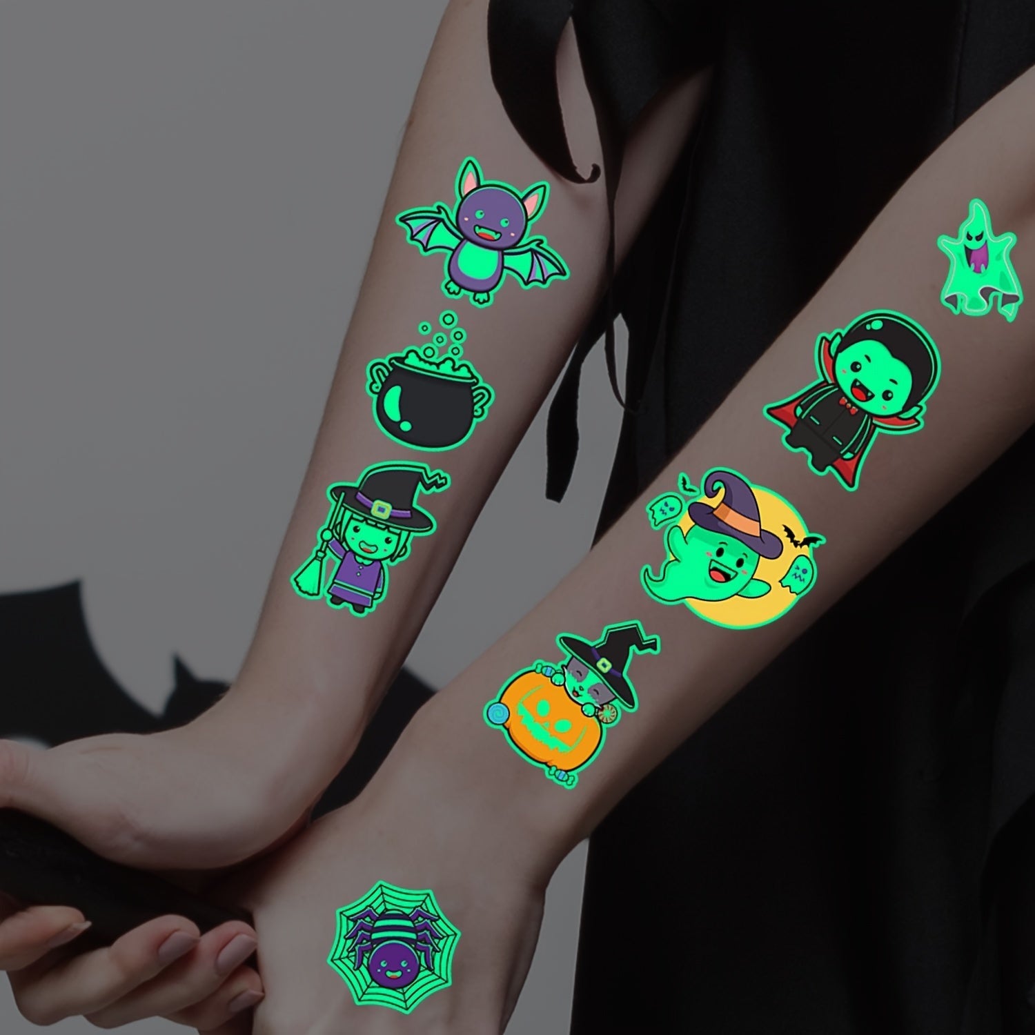 Temporary Glow in the Dark Kids Tattoos 1