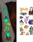Temporary Glow in the Dark Kids Tattoos 2