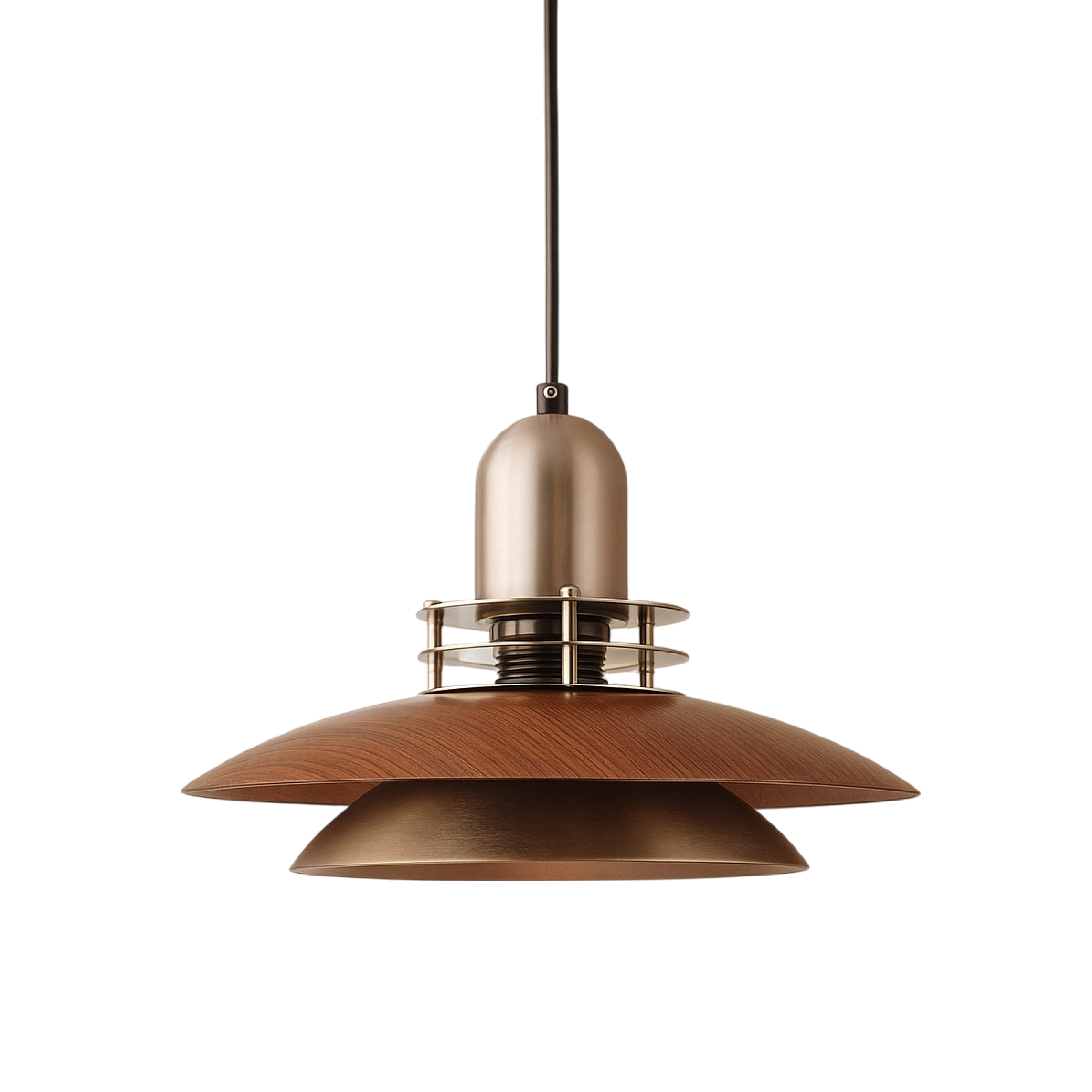 Tenora | Walnut Wood Low Pendant Lamp 0