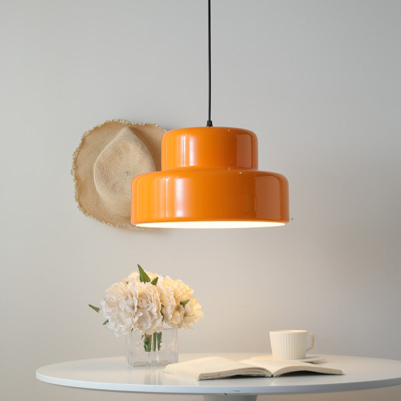 Terra CottaGlow | Minimalist Italian Orange Bauhaus Pendant Lamp 0