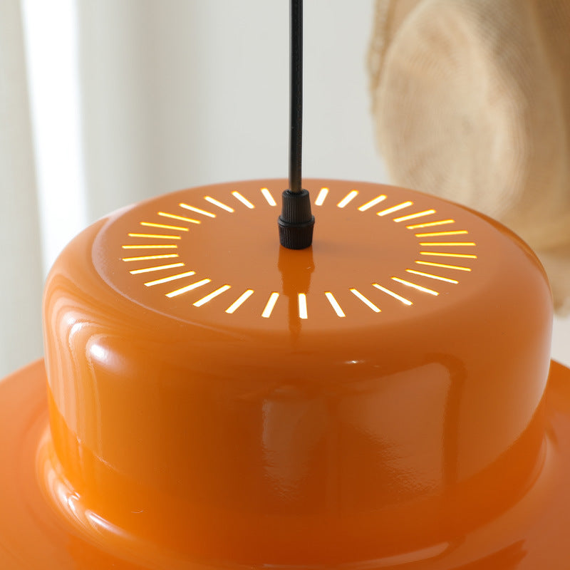 Terra CottaGlow | Minimalist Italian Orange Bauhaus Pendant Lamp 3