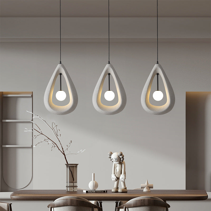 Terrance | Japandi Oval Pendant Lamp with Sleek Lines 3