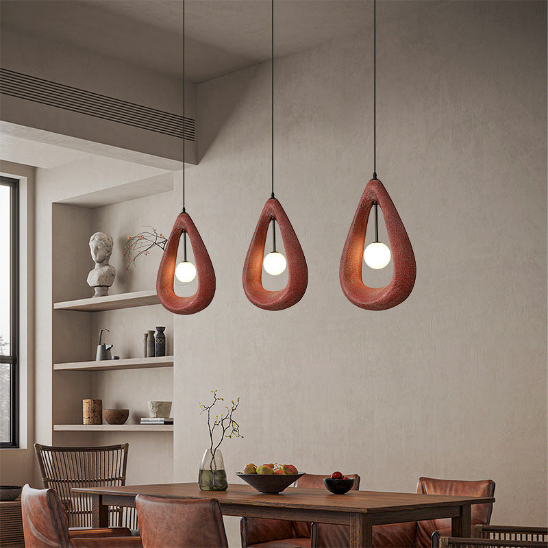 Terrance | Japandi Oval Pendant Lamp with Sleek Lines 4