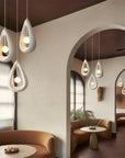 Terrance | Japandi Oval Pendant Lamp with Sleek Lines 5