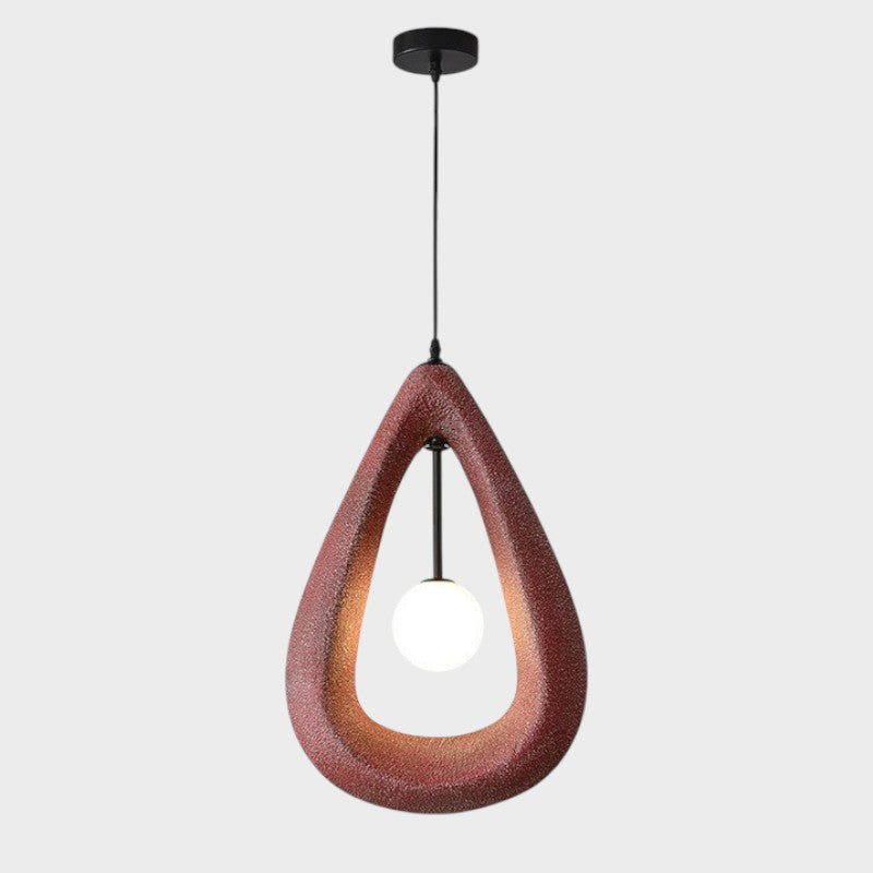 Terrance | Japandi Oval Pendant Lamp with Sleek Lines 8