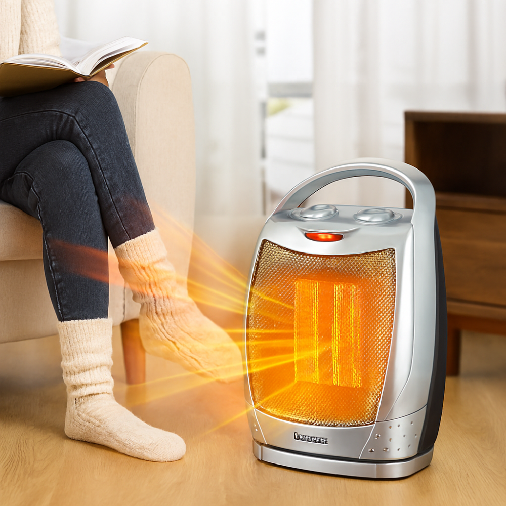 ThermoCore | Ceramic Space Heater with Remote Control for Home Heating 8