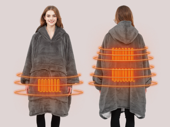 ThermoHood | Oversized Heated Hoodie Blanket for Cozy Warmth 1