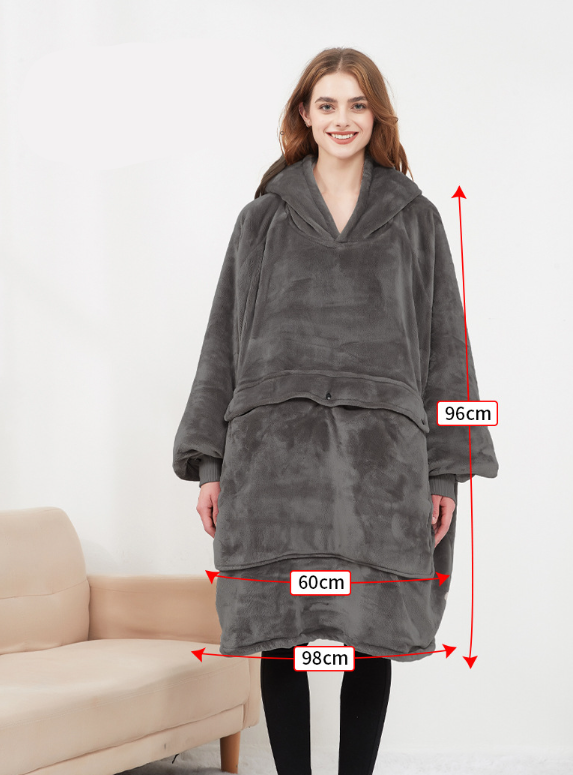 ThermoHood | Oversized Heated Hoodie Blanket for Cozy Warmth 2