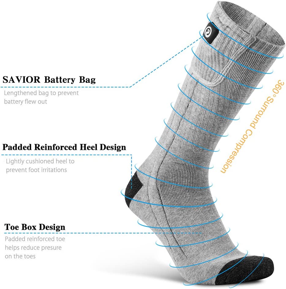 ThermoSocks | Premium Rechargeable Heated Socks for Men and Women 2