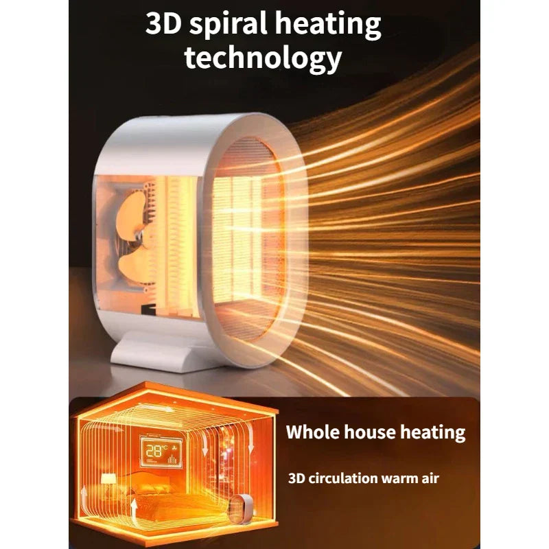 ThermoWave | Compact Efficient Electric Space Heater with Adjustable Settings 3