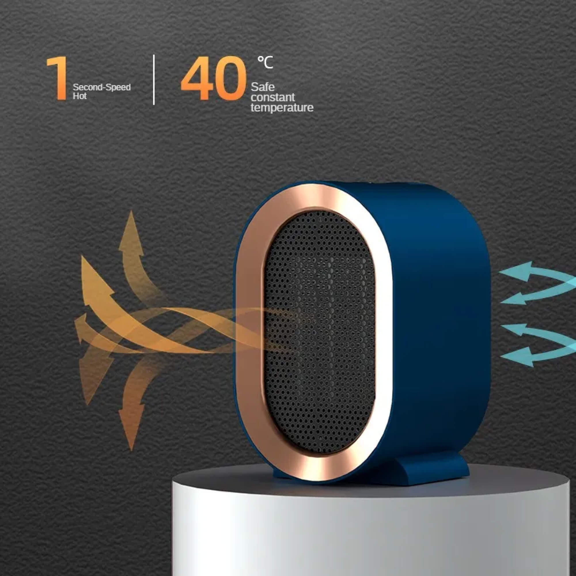 ThermoWave | Compact Efficient Portable Electric Heater for Cozy Spaces 4