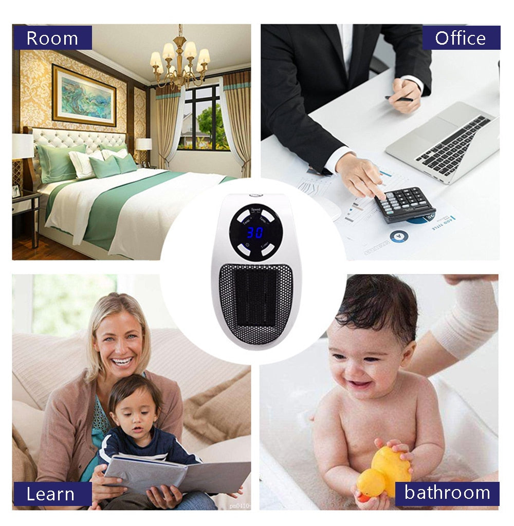 ThermoWave | Compact Energy Efficient Electric Space Heater for Small Rooms 7