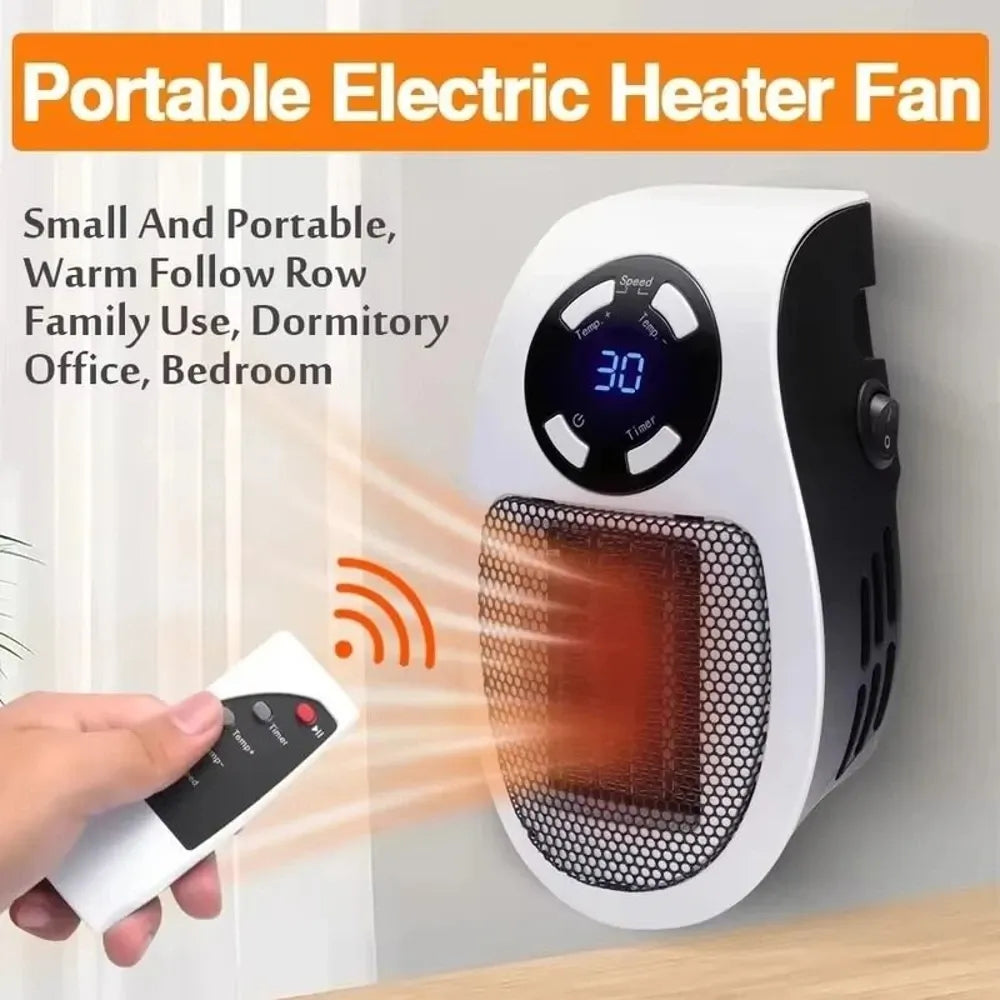 ThermoWave | Compact Energy Efficient Electric Wall Heater with Remote Control 2