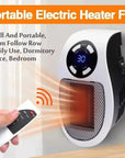ThermoWave | Compact Energy Efficient Electric Wall Heater with Remote Control 2