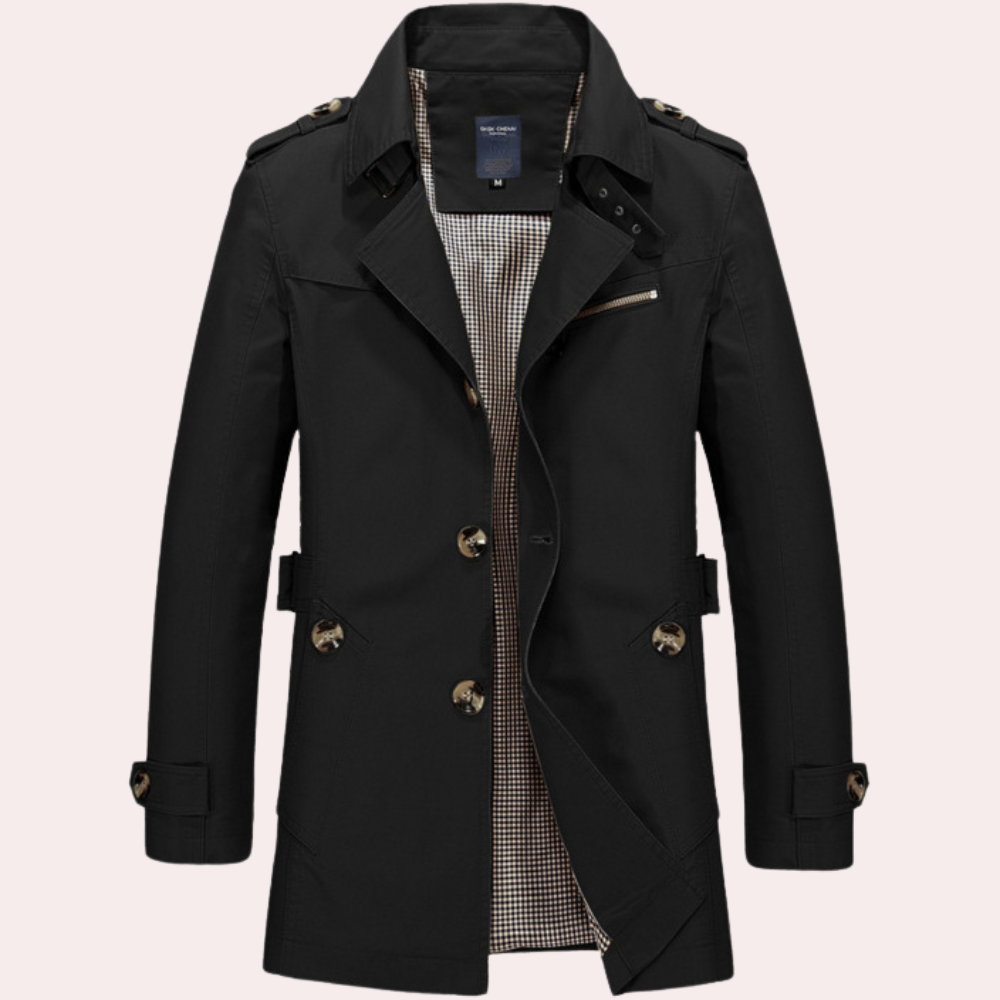 Thijs | Autumn Trench Coat for Men with Classic Tailored Cut 5