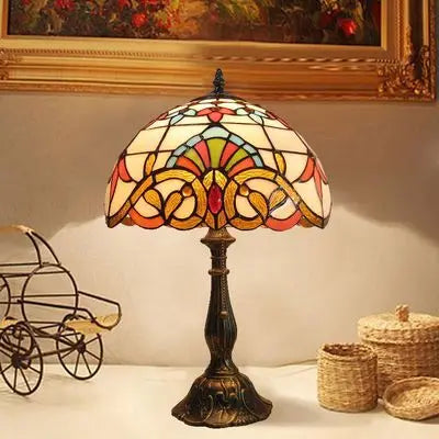 Tiffany-Style Desk Lamp with Adjustable Gooseneck – Handcrafted Colorful Glass Design for Home and Office 2