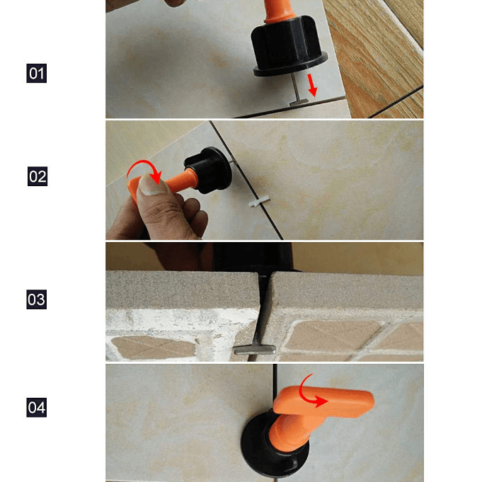 TileMaster Pro | Efficient Durable Tile Leveling System with Spacers and Clips 8