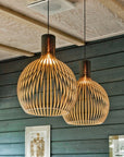 TimberGlow | Rustic Artisan Wooden Pendant Light Fixture for Kitchen Island 9