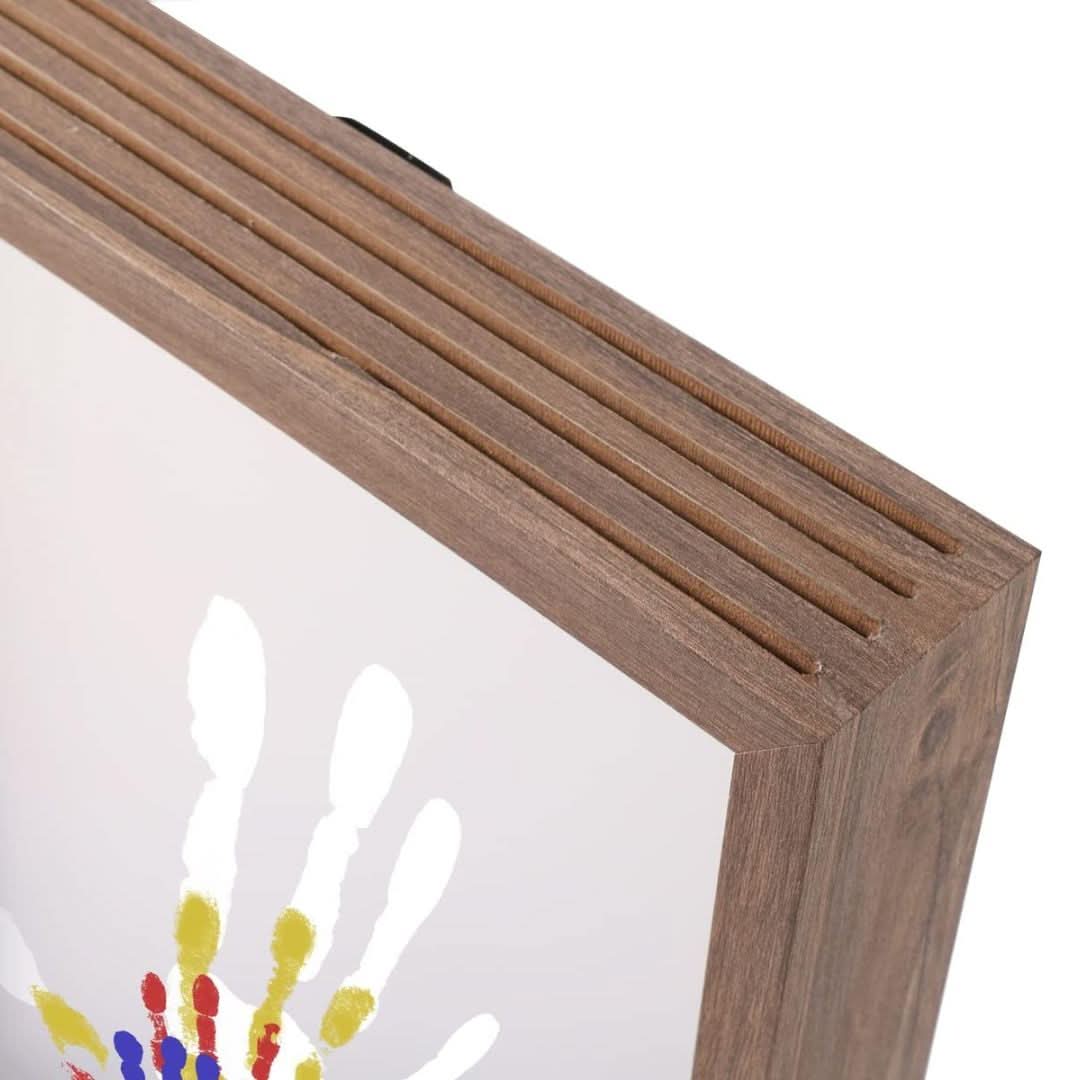 TimberNest | Charming Natural Wood Baby Memory Frame with Clay Imprints 6