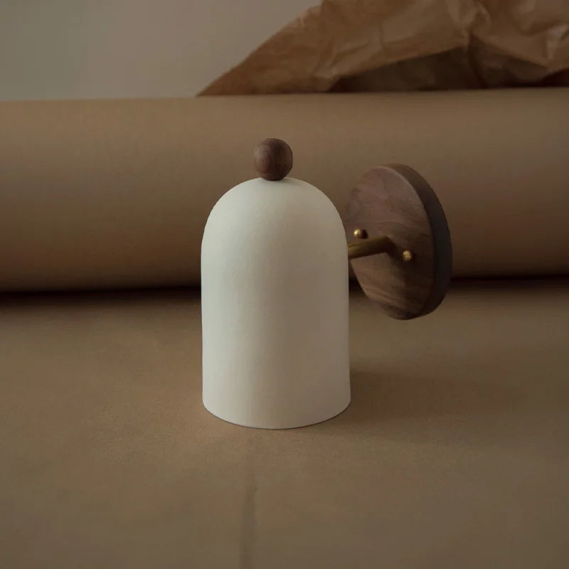 TimberSoul – Wabi-Sabi Walnut Wall Lamp for Natural Ambience 5