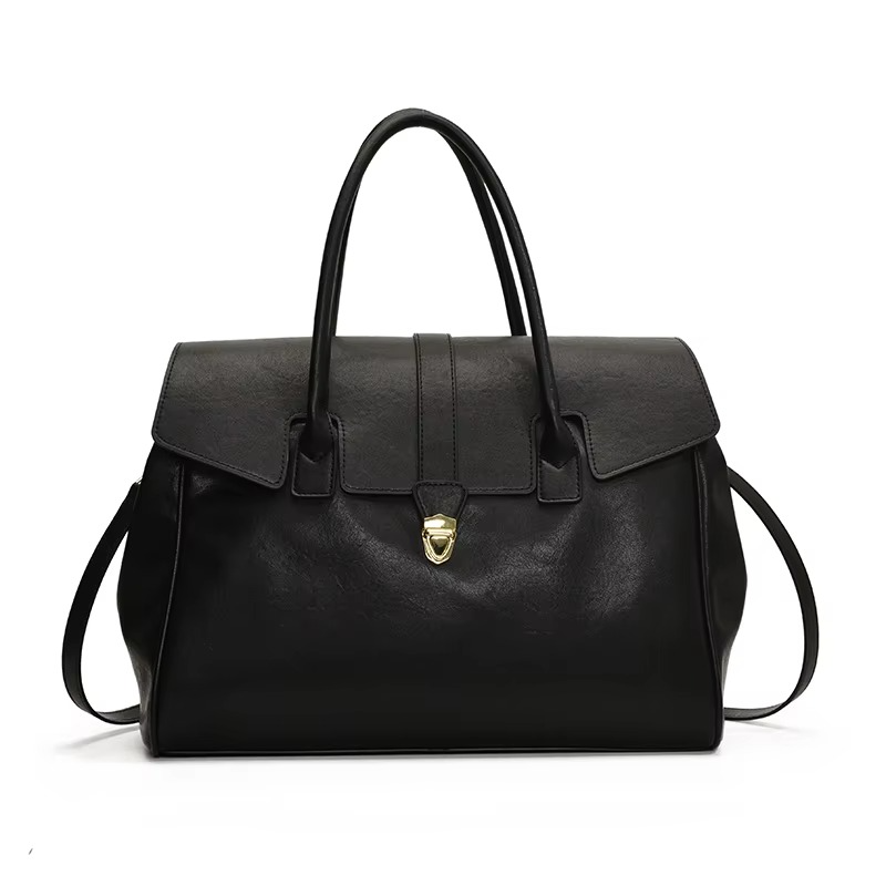 Timeless Boston Shoulder Bag for Women – Elegant Handbag with Handle and Detachable Strap 1