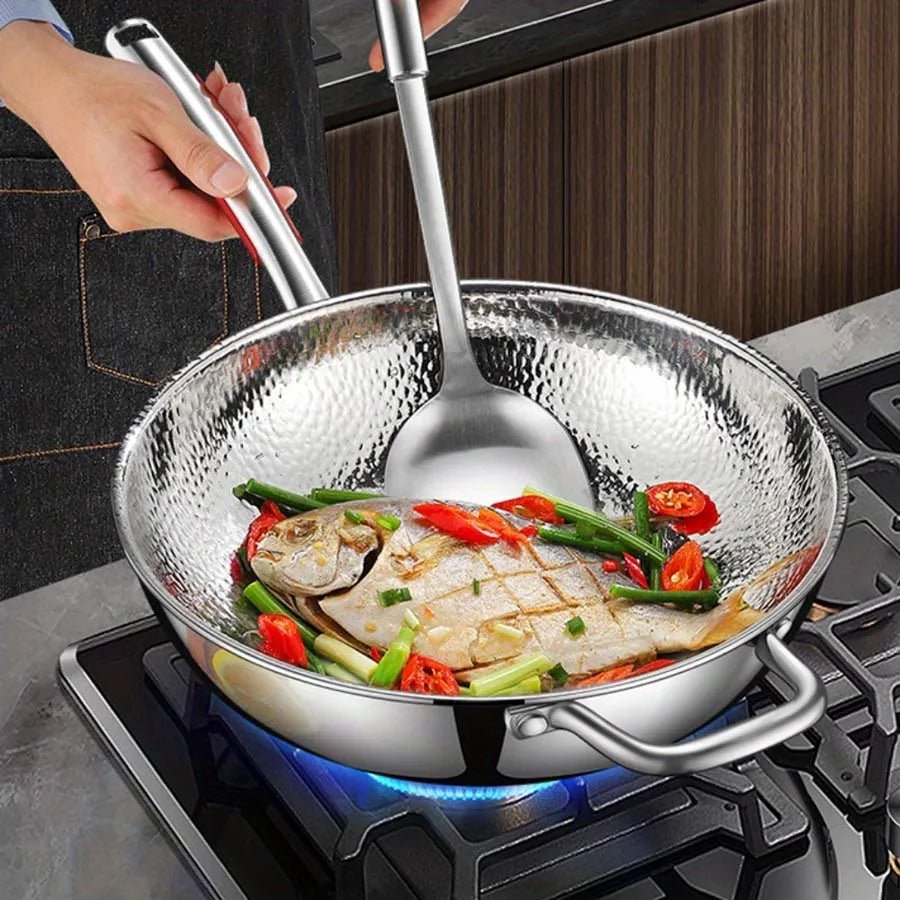 TitaniumEssence | Durable Premium Round Bottom Induction Wok Pan 2