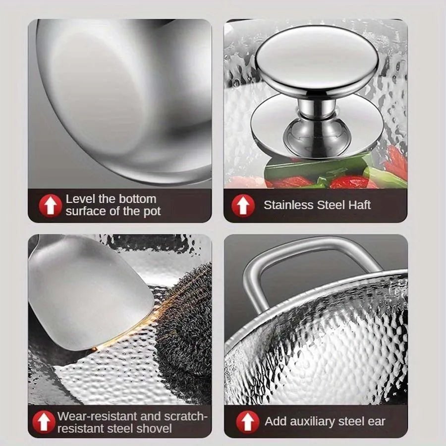 TitaniumEssence | Durable Premium Round Bottom Induction Wok Pan 5